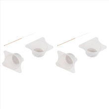 Conjunto de 4 Copos Filtro para Aerógrafo Especiais com Agulha de 0,3 mm para Pintura com Aerógrafo