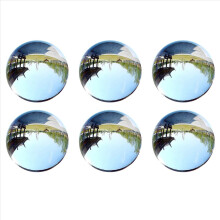 6 Stück 40 mm klare Kristallkugeln aus Glas, Heilkugeln, Fotorequisiten, Geschenke