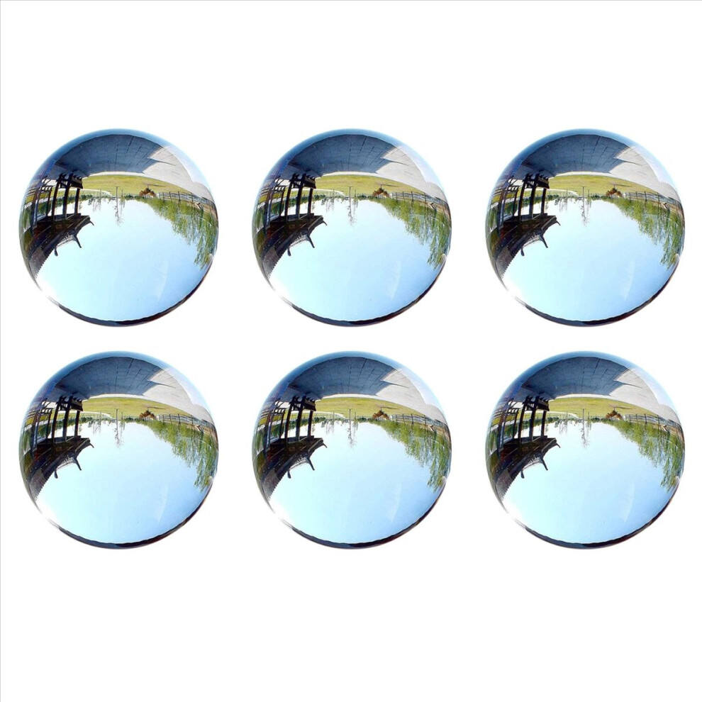6Pcs 40Mm Clear Glass Crystal Ball Healing Sphere Photography Props Gifts 4852840279919