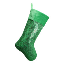 Gift Bag Festival Season Christmas Stocking Fireplaces-Green