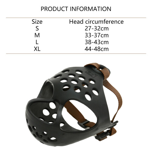 Adjustable Dog Muzzle Mouth Guard for Medium Large Breeds-L 2
