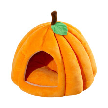 Pumpkin Cartoon Nest for Pet Bed Detachable Cushion Nest-orange
