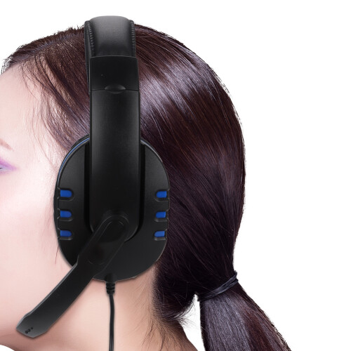 Ακουστικά Over Ear για παιχνίδια με ρυθμιζόμενο μικρόφωνο, ποιότητα ήχου HiFi, ακύρωση 2