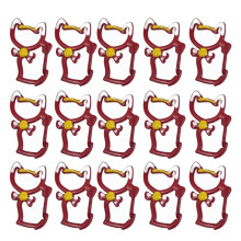 15Pcs Cats Shaped Lobster Clasp Keychain Hook Lanyard Spring-1
