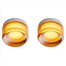 2x Luminárias de Parede LED para Quarto, Ambientes Internos e Externos, Arandelas Redondas de LED, Luminária de Fundo, Luz Acrílica, C