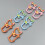 15Pcs Cats Shaped Lobster Clasp Keychain Hook Lanyard Spring-1 6