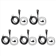 5x Microfone de Fone de Ouvido com Tubo de Ar para Walkie Talkie G6 G7 G8 75-810 GXT650 LXT80 Fone de Ouvido Sem Fio