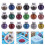 600x/Set Colourful Pins Practical Pins with Head Round-rose red 3