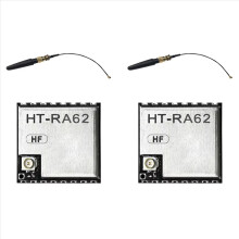 2x HT-RA62 LoRa-Serienmodul mit Antenne 868-915MHz SX1262 Niedrigstrom-Spreizspektrum-Kommunikationsmodul