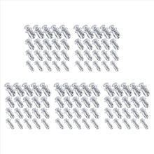 100 peças de porcas de expansão M4 M5 M6 M8, parafusos de aço carbono para fixação de placas, molduras, contêineres e etiquetas.