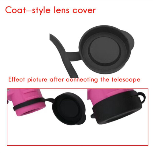 4 Pieces Binoculars Protective Rubber Objective Lens Cap Binocular Best Protect 52-55MM 2