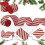 5 Rolls Glittering Polyester Ribbons-Red  green and white 6