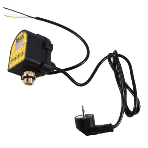 2X Pressure Controller Switch 0-10Bar 1/2in Interface Water Oil Compressor 220V Automatic Water Pump on/OFF EU Plug 1