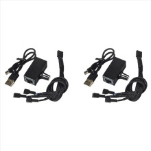 2x PWM-Drehzahlregler, 12V 4-Pin PWM USB Typ-C Netzteil für DIY-Wasserkühlung mit 1-zu-3-Adapterkabel
