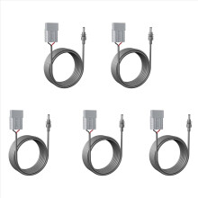 5 unidades de cabo de extensão à prova d'água com conector mini, plugue a plugue, 50 A, 600 V CC.