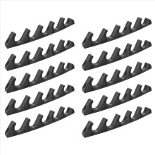 Conjunto de 10 peças para ajuste de múltiplas posições de cadeiras reclináveis externas, com fivela de cinco dentes, conector e tira plástica.