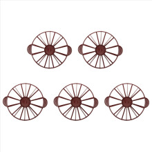5x taartverdeler taart 10/12 stuks gelijke portie marker verdeler donkerrood