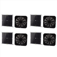 Painel solar monocristalino/policristalino 4X com suporte para ventilador de exaustão de 13,5 polegadas e ventilador fotovoltaico