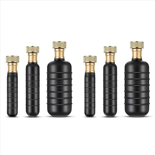 Kit de Desentupidor de Ralos, 6 peças, compatível com canos de 1 a 6 polegadas, desobstrui bloqueios persistentes em ralos principais e esgotos.
