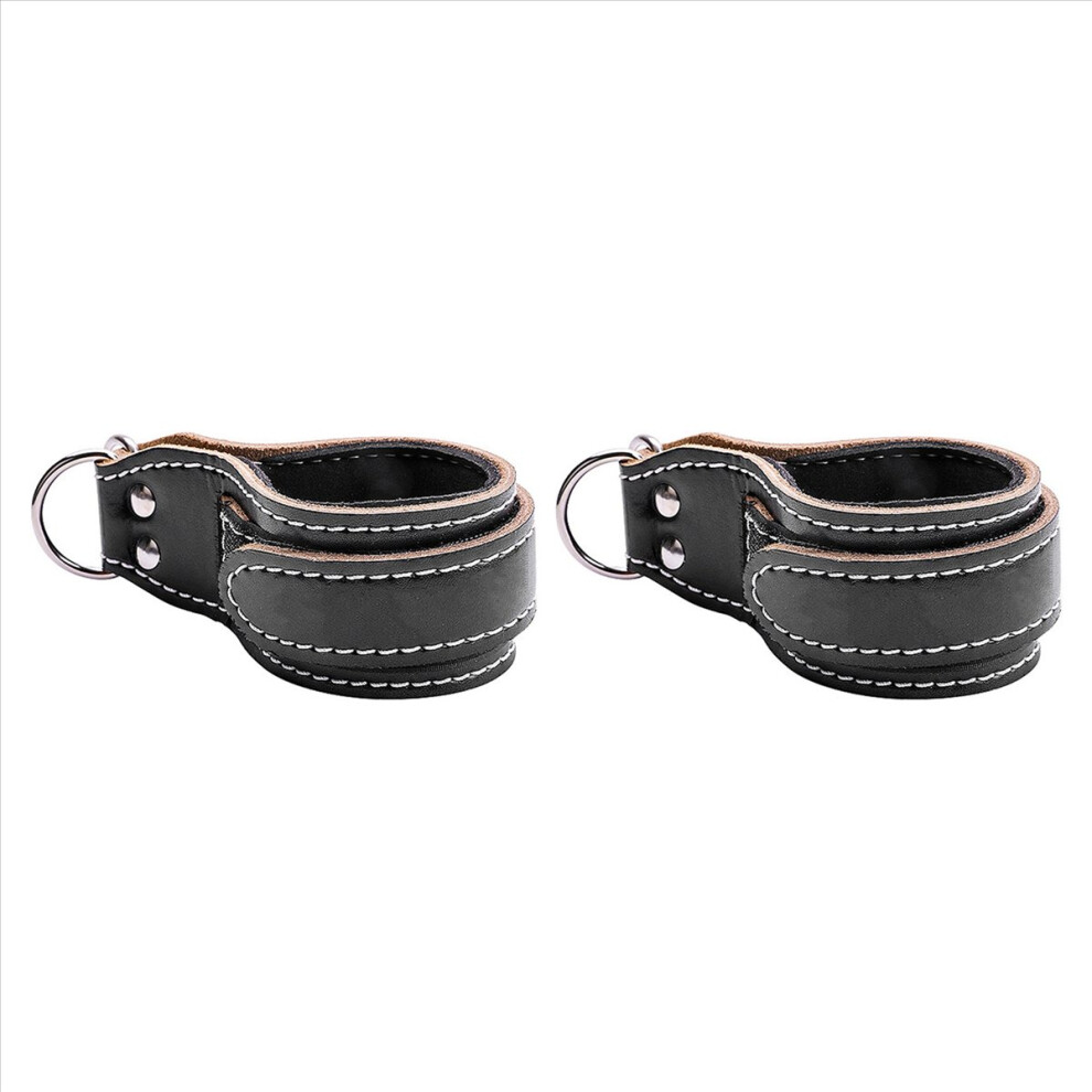 2X Adjustable Gym Shackles Ankle Straps Fitness Cable Machines Workout Ankle Weights Training Work on Legs Hips