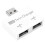Μόνο φόρτιση USB2.0Hub Plug and Play Προστασία από υπερβολικό ρεύμα Φορητές διπλές θύρες USB 1