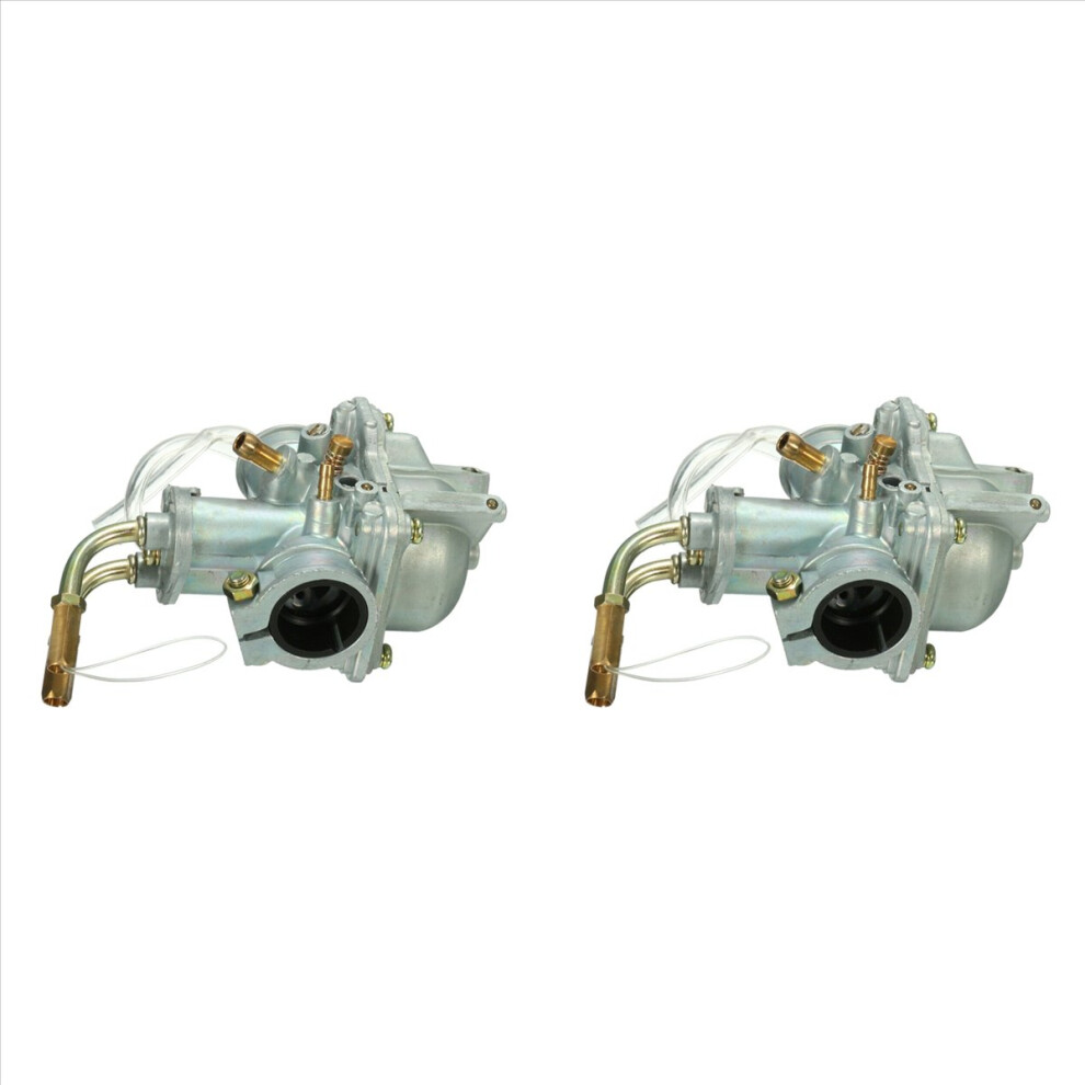 2X Motorcycle Carby Carburetor Assembly For Peewee Pw50 Py50 Silver 4852840283725