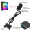 Controller ARGB 2X 5V 3pin per alimentatore Controller RGB Hub 3PIN per ventola del case della CPU del computer Luce LED nera 7