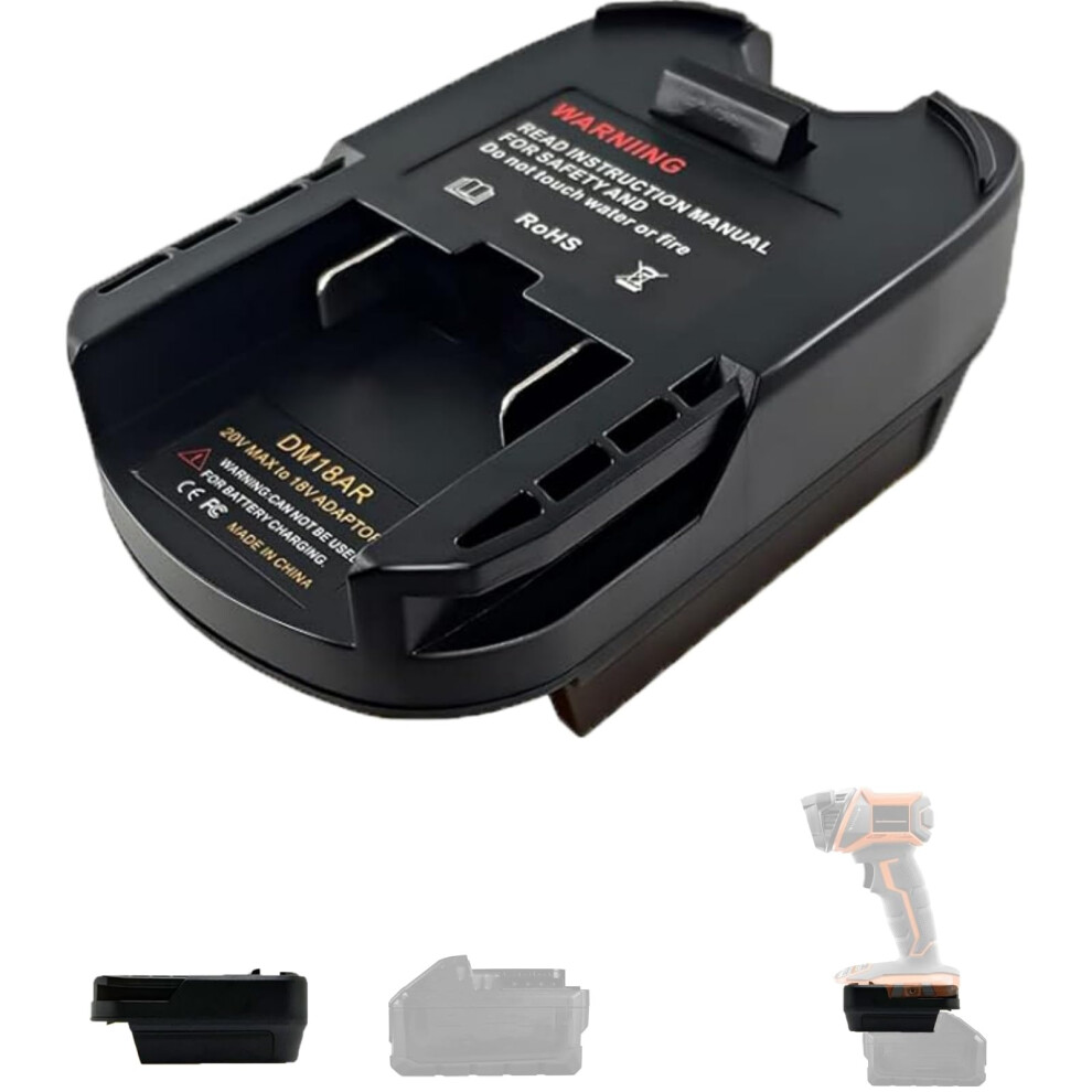Battery Adapter For Milwaukee M18 To Ridgid 18V Cordless Tools, Durable Crossbrand Power Use 9001264065218