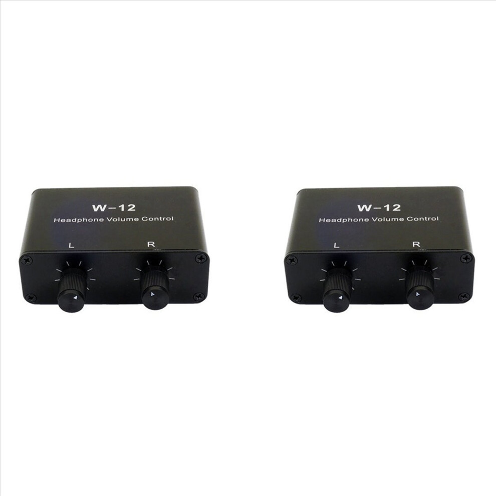 2X Sound Controller Headphone Volume Control 3.5Mm + 6.35Mm Stereo Volume Controller Adjustment For Left And Right 4852840292352