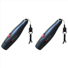Apito eletrônico duplo para treinadores com 3 efeitos sonoros, com cordão, ideal para professores e esportes.