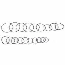 O-gyűrű tömítés óra hátlaphoz, választékkészlet 950 db 0,6 mm-es gumi alátét készlet, óra tömítéskészlet 12-30 mm,