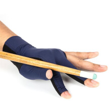 Linkshandige snookerkeu-sporthandschoen, ademende, flexibele biljarthandschoen met elastische polsband en antislip hielstuk, sneldrogende