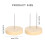 24 Pcs/Set Crochet Dolls Stand Dolls Stand Double-Needle Support 3