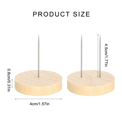 24 Pcs/Set Crochet Dolls Stand Dolls Stand Double-Needle Support 2