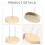 24 Pcs/Set Crochet Dolls Stand Dolls Stand Double-Needle Support 4