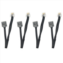 4pcs 25CM 6-Core Male Turn 4-Core 9686 Conversion Cable Extension Cord Compatible for Accessories