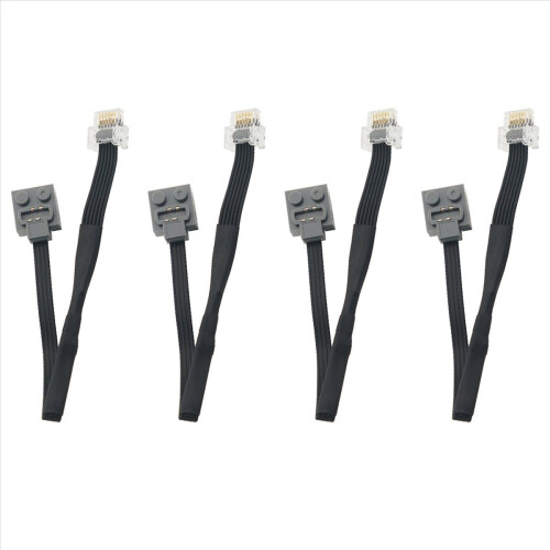 4pcs 25CM 6-Core Male Turn 4-Core 9686 Conversion Cable Extension Cord Compatible for Accessories