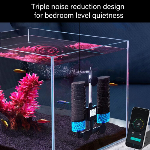1Set Aquariums Filter Fish Tanks Filter-Pneumatic double hea 2