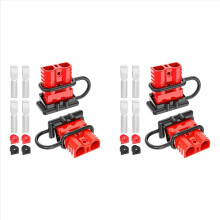 Connector, 120A 2-6 Gauge Batterij Snelkoppeling 12V-36V Stekker Batterijkabel Snelkoppeling (4-pack)