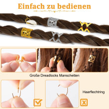 Vielseitige Haarschmuckperlen, verstellbare Haaraccessoires für Damen und Herren, die Ihren einzigartigen Modegeschmack bei jeder Gelegenheit