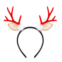 Adjustable Festival Reindeer Antlers-White ball red antle
