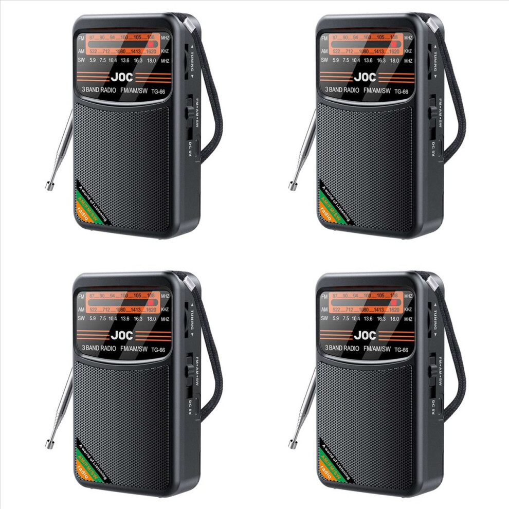 4X Pocket Radio Portable Mini Full Band Radio Am/Fm/Sw Radio With Rechargeable Battery Support Earphone Miniradio A 4852070719124