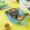 Ceramic Baking Dish with Handle, Microwave Safe Ovenware Tray for OventoTable Serving 4