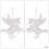 3Pieces Creative Clear Christmas Tree Hanging Decorations for 4