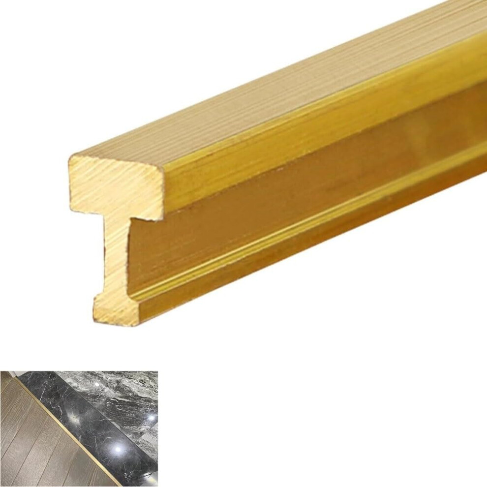 Brass Floor Transition Strip For Carpet To Tile Solid Heavyduty Doorway Threshold W4xh6mm 9189345651922
