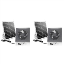 Ventilador solar silencioso de alta velocidade de 6 polegadas com painel de 8W para ventilação dupla, ideal para galinheiros.