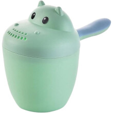 Copo para Banho de Bebê com Design de Desenho Animado, Enxágue Multiuso em Formato de Hipopótamo com Efeito Cascata, Material de Qualidade que