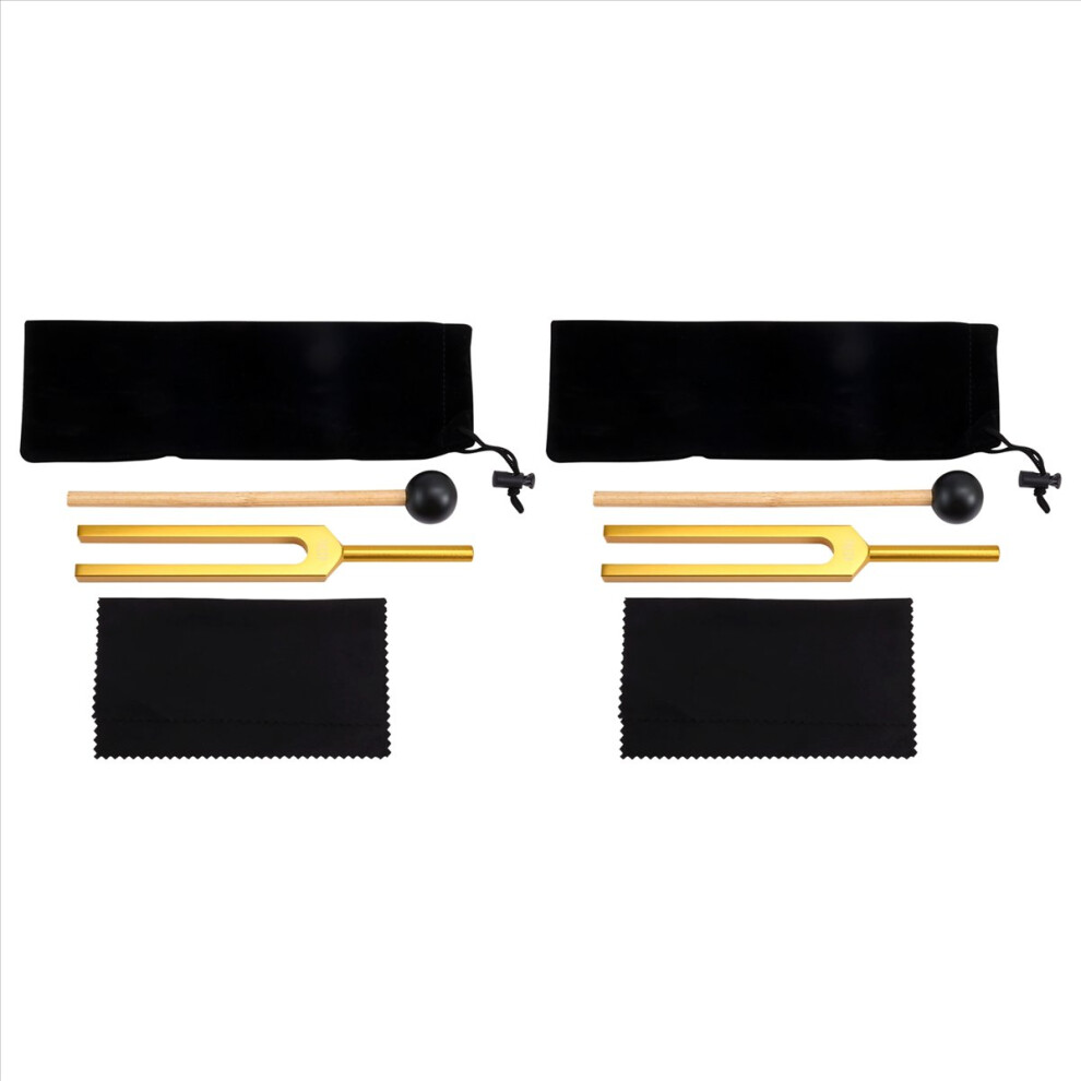 Gold 2X 432 Hz Tuning Fork For Healing Sound Healing Therapy And Yoga 423Hz Aluminum Alloy Tuning Fork