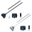 High Efficiency Fishtanks Algae Scraper for-Aluminum alloy 55cm 2
