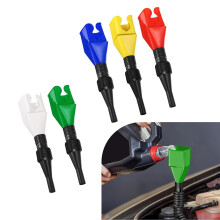Car Fuel Funnel with Flexible LeakProof Hose, Collapsible Universal Design for Oil, Gas and Coolant